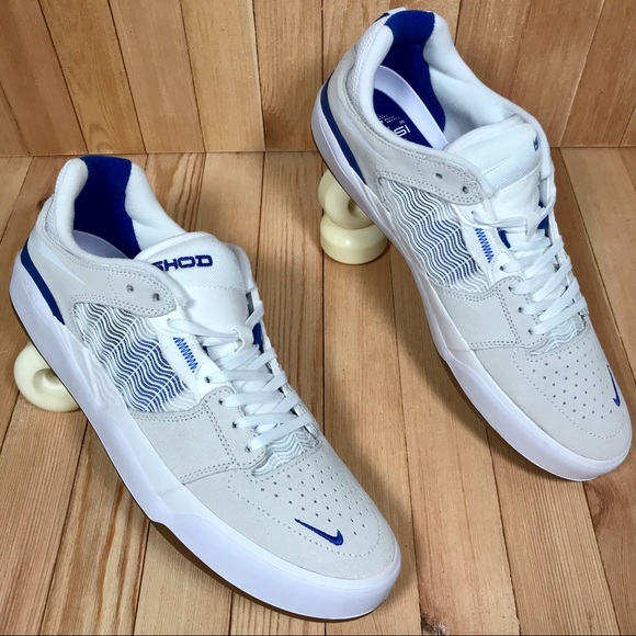 Nike SB Ishod Wair Summit White Blue Skate Shoes - Picture 2 of 5